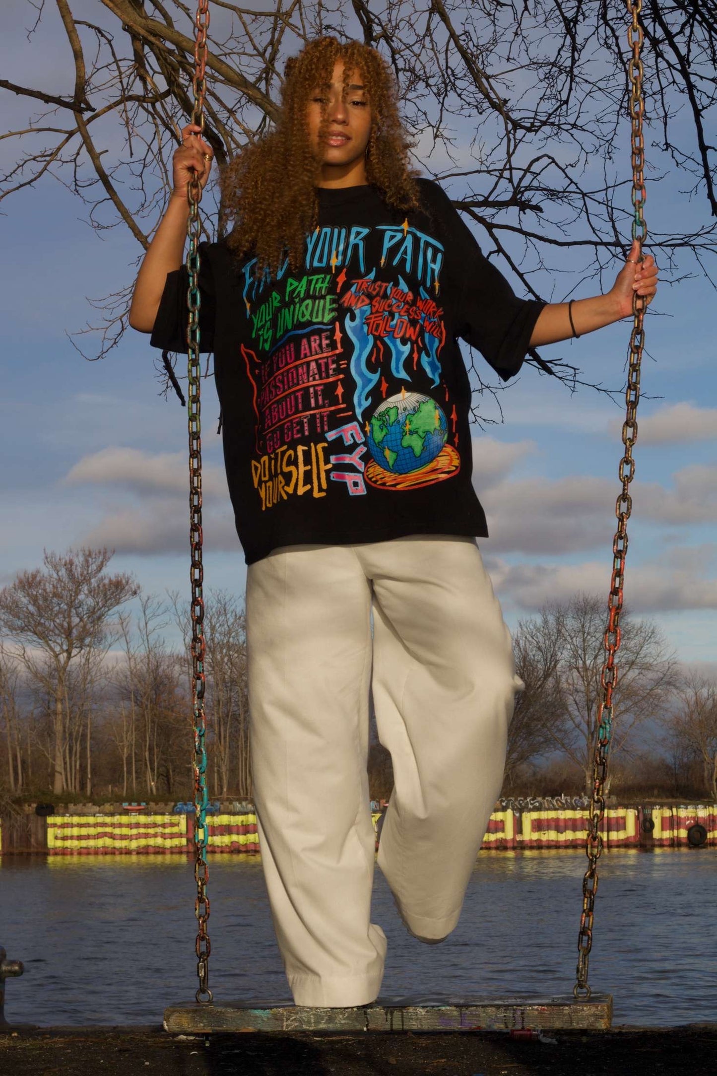 Find Your Path Oversized T-shirt