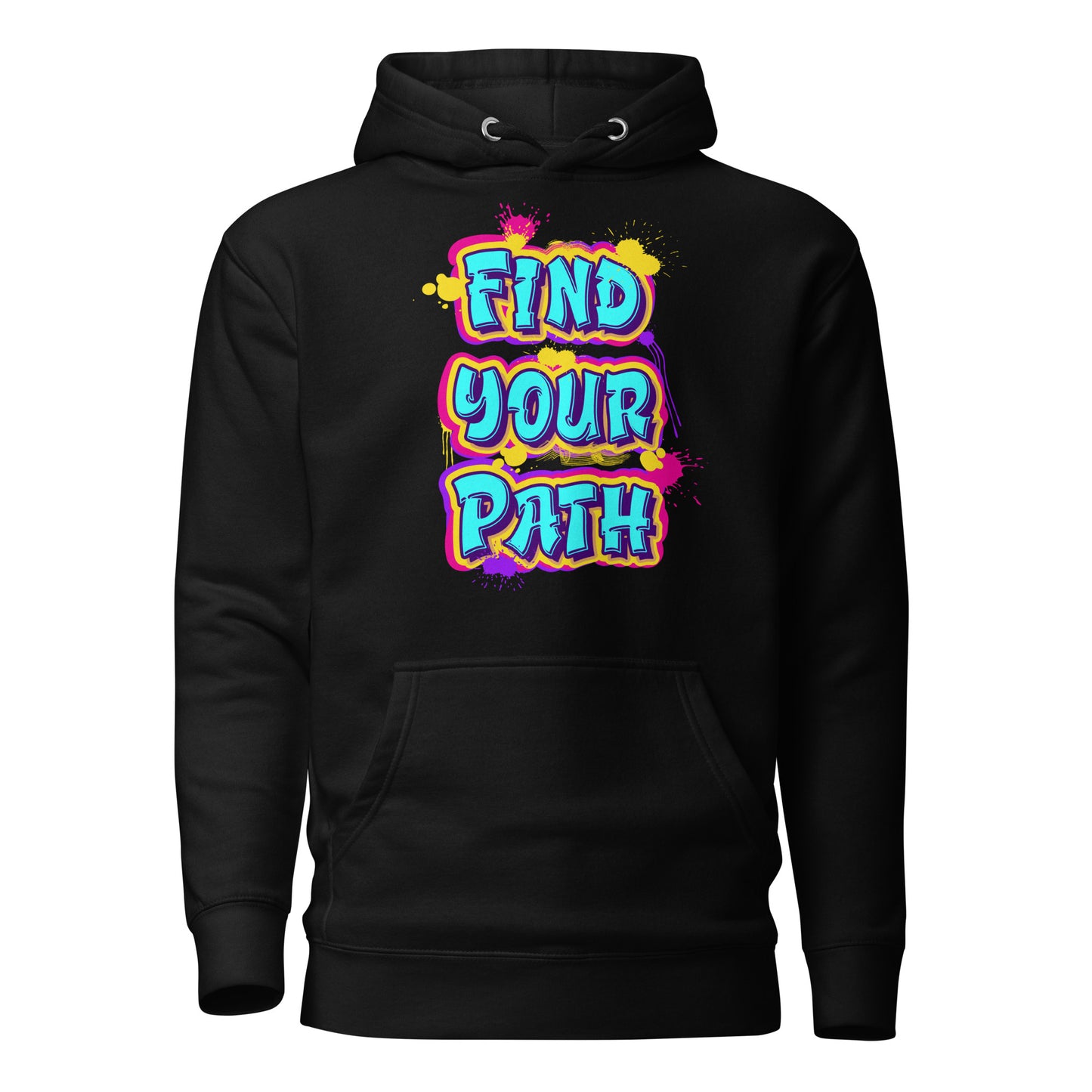 Unisex Find Your Path Graffiti Hoodie