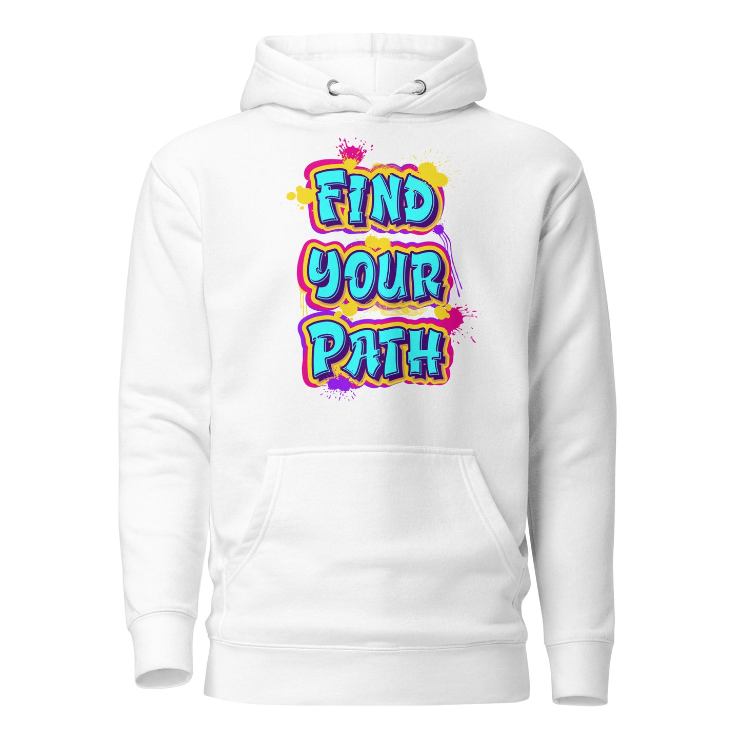 Unisex Find Your Path Graffiti Hoodie